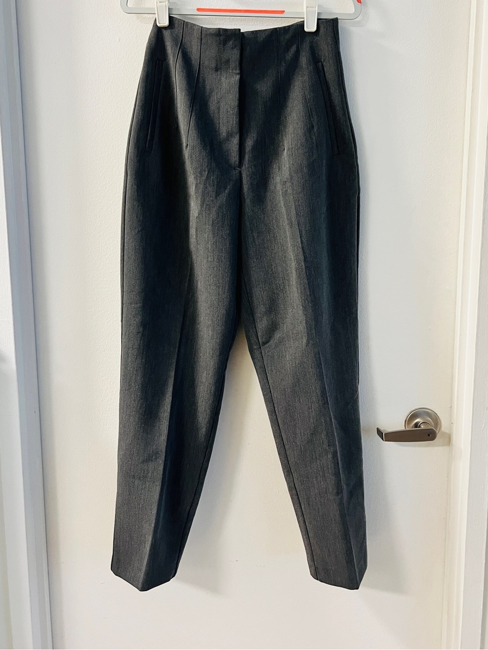 Zara High Waist Pants Gray Size medium